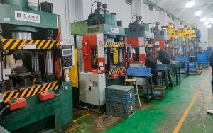 Display of four cold forging production line in ecotherm factory