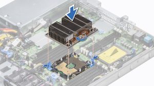 cpu heat sink installation diagram