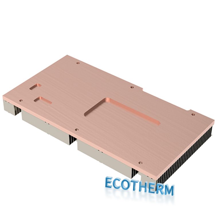 vc with zippered fin CPU IGBT heat sink