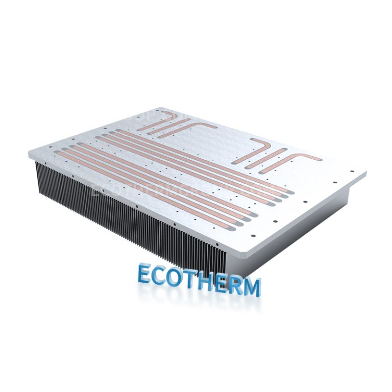 1000w 500w high power skived fin heat sink with heat pipe