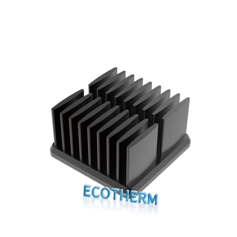 cold folding black surface heat sink