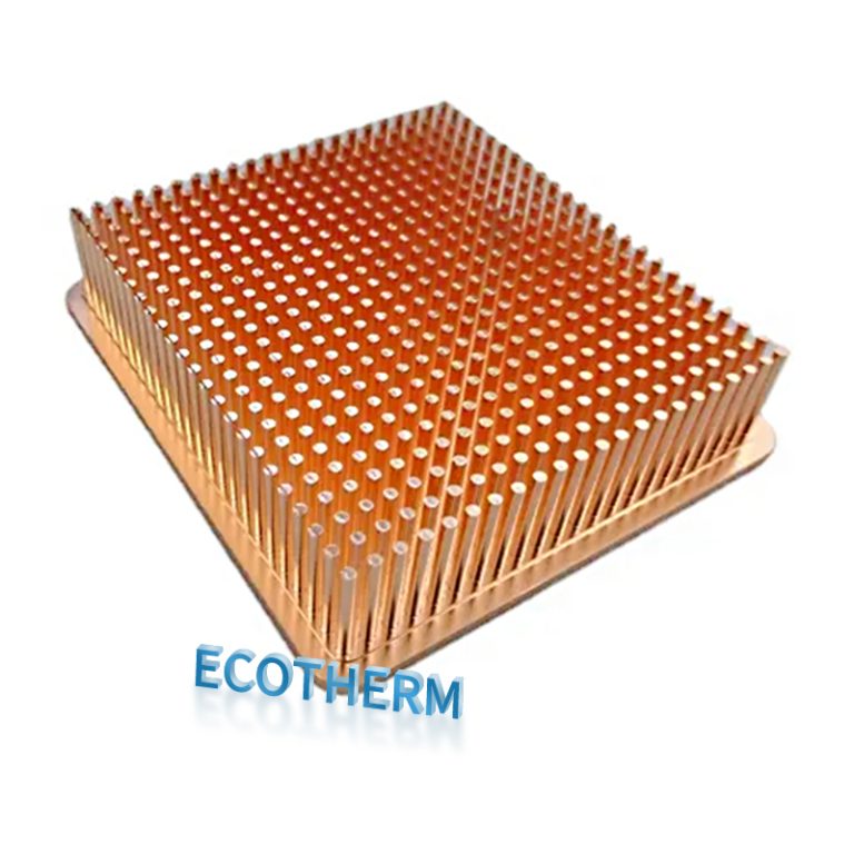 pure copper pin fin cold forging heat sink