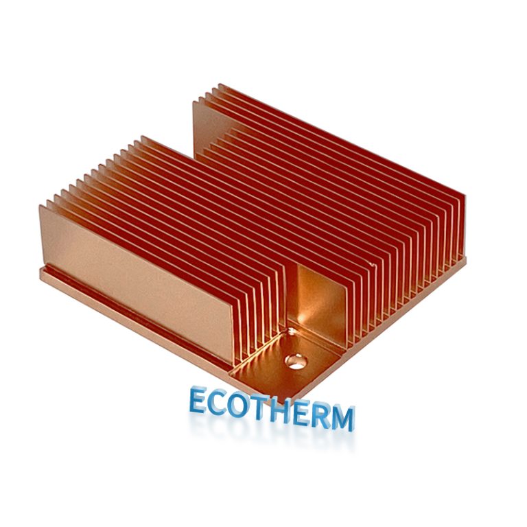 pure copper skived heat sink