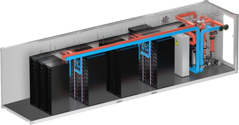 Direct-to-chip liquid cold plate loop for edge data center servers