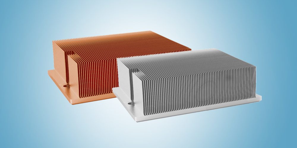 copper aluminum skived heat sink Zippered Fin Heat Sink navigation