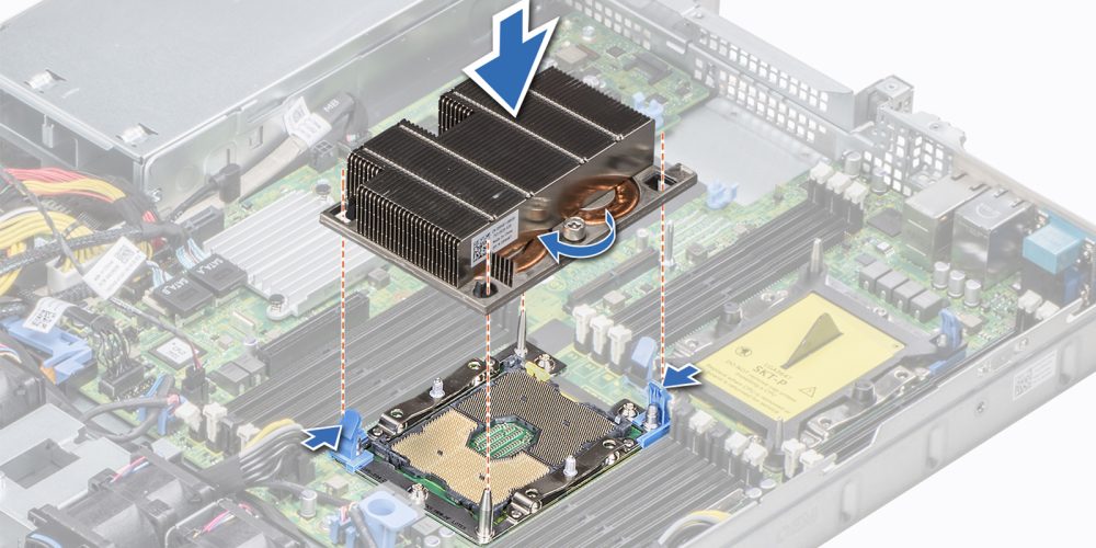 cpu heat sink installation diagram
